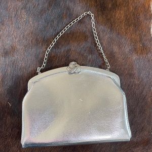 Vintage Metallic Silver Bag